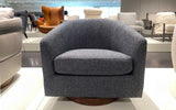 Swivel Chair | Sherpa Chair | Round Swivel Chair | Custom Chair | Fabric | Italian Leather | Luxury Furniture | Mofit Home