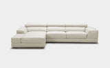 Geranium Modern Motion Leather Sectional with Storage